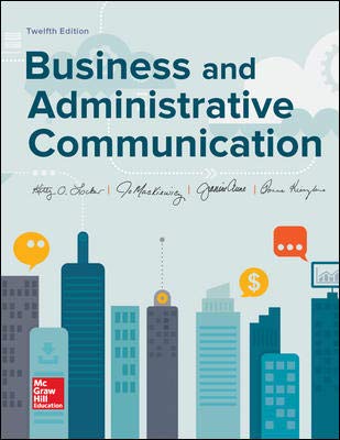 Administrative Communication 12e Test Bank