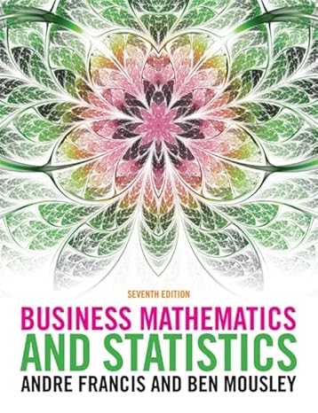 Business Math and Statistics 7e Test Bank