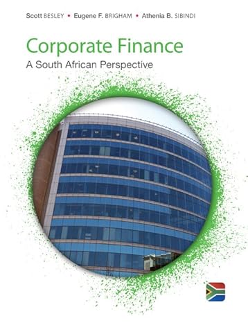 Corporate Finance South African Perspective -Test Bank
