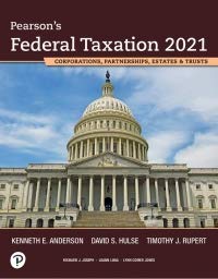 Federal Taxation 2021 Corporations Partnerships -Test Bank