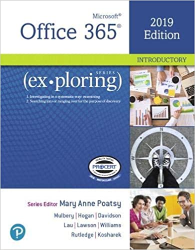 Microsoft Office 2019 Introductory 1e Test Bank