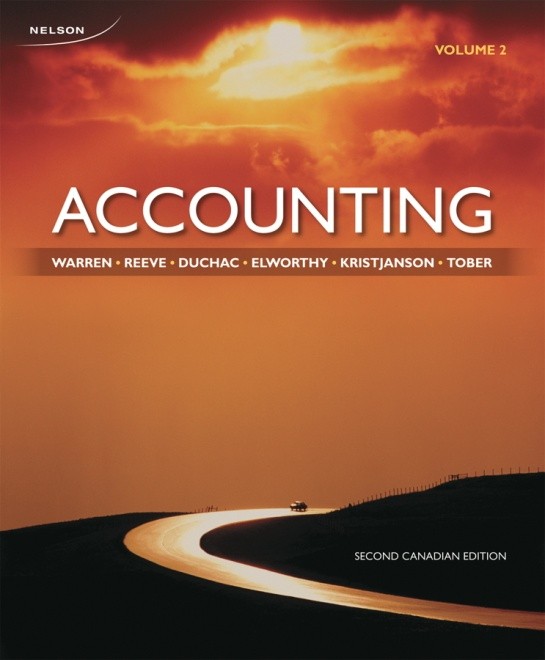 Solution Manual for Accounting 2nd Canadian Edition Volume II by Carl Warren