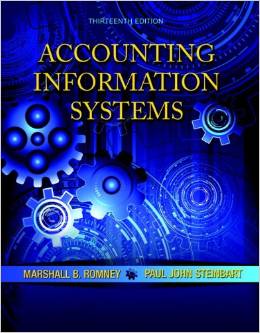Solution Manual for Accounting Information Systems 13th Edition by Marshall B. Romney