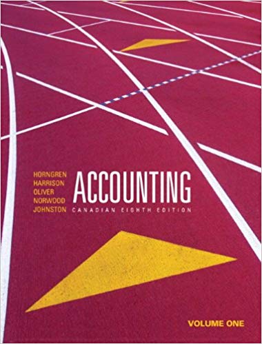 Solution Manual for Accounting Volume 1 8th Canadian Edition by Charles T. Horngren