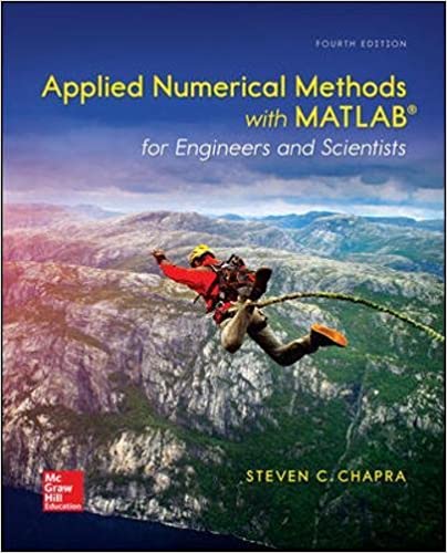 Solution Manual for Applied Numerical Methods with MATLAB for Engineers and Scientists 4th Edition by Steven Chapra