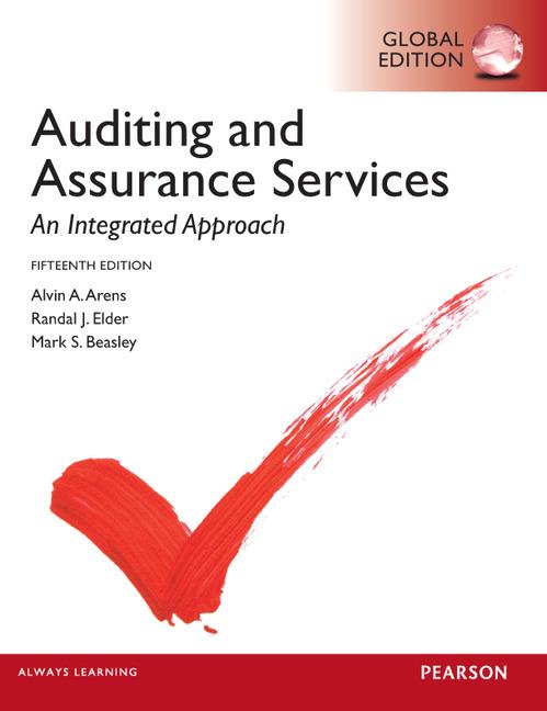 Solution Manual for Auditing and Assurance Services Global 15th Edition by Alvin Arens