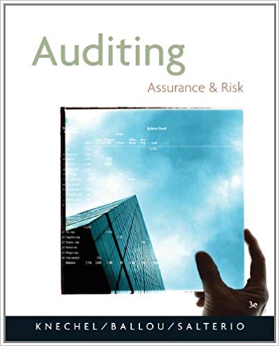 Solution Manual for Auditing Assurance and Risk 3rd Edition by W. Robert Knechel