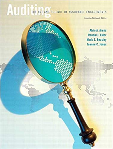 Solution Manual for Auditing The Art and Science of Assurance Engagements 13th Canadian Edition by Alvin A. Arens