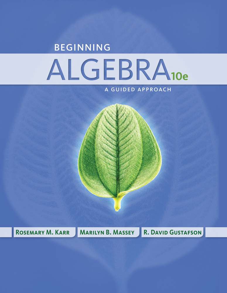 Solution Manual for Beginning Algebra A Guided Approach 10th Edition by Rosemary Karr