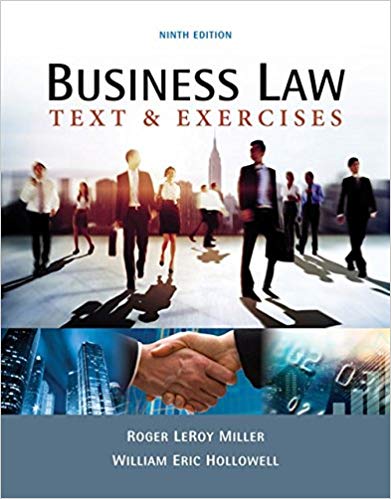 Solution Manual for Business Law Text Exercises 9th Edition by Roger LeRoy Miller