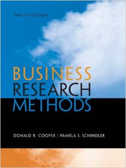 Solution Manual for Business Research Methods 12th Edition by Donald R. Cooper