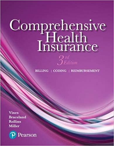 Solution Manual for Comprehensive Health Insurance Billing Coding and Reimbursement 3rd Edition by Deborah Vines