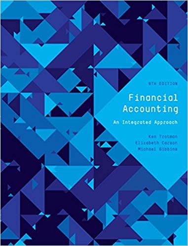Solution Manual for Financial Accounting An Integrated Approach 6th Australia Edition by Trotman