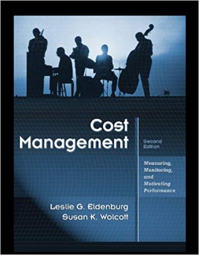 Solution Manual for Cost Management Measuring Monitoring and Motivating Performance 2nd Edition by Leslie G. Eldenburg