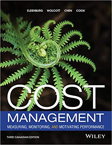 Solution Manual for Cost Management Measuring Monitoring and Motivating Performance 3rd Canadian Edition by Leslie G. Eldenburg