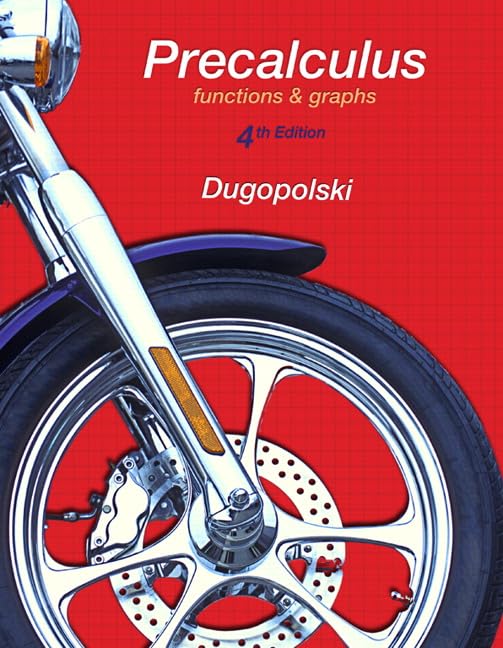 Solution Manual for Dugopolski 4e Precalculus Functions and Graphs 4e