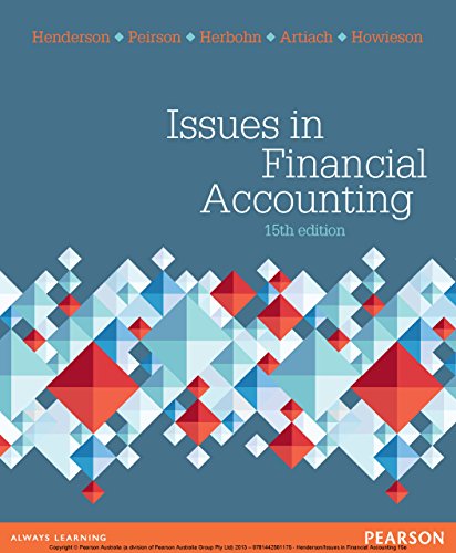 Solution Manual for Issues in Financial Accounting 15th Australia Edition by Scott Henderson