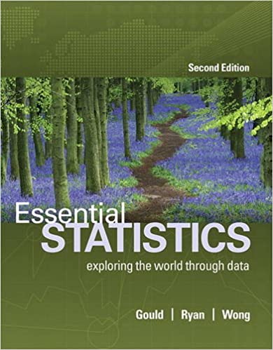 Solution Manual for Essential Statistics 2nd Edition by Robert Gould