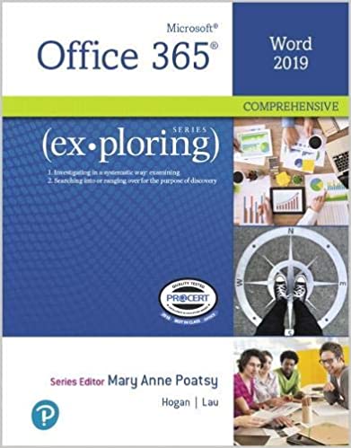 Solution Manual for Exploring Microsoft Word 2019 Comprehensive 1st Edition by Mary Anne Poatsy