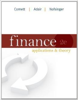 Solution Manual for Finance Applications and Theory 2nd Edition by Marcia Millon Cornett