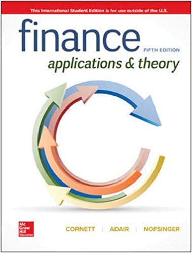 Solution Manual for Finance Applications and Theory 5th Edition by Marcia Cornett