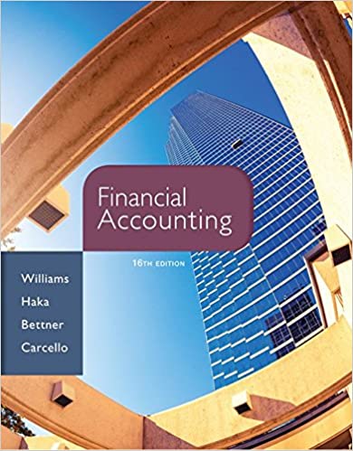 Solution Manual for Financial Accounting 16th Edition 16th Edition by Jan Williams