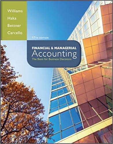 Solution Manual for Financial Managerial Accounting 17th Edition by Jan Williams