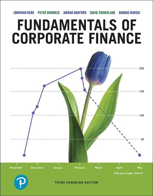 Solution Manual for Fundamentals of Corporate Finance Third Canadian Edition by Jonathan Berk