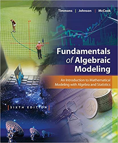 Solution Manual for Fundamentals of Algebraic Modeling 6th Edition by Daniel L. Timmons
