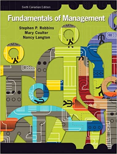 Solution Manual for Fundamentals of Management 6th Canadian Edition by Stephen P. Robbins
