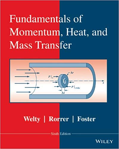 Solution Manual for Fundamentals of Momentum Heat and Mass Transfer 6th Edition by James Welty