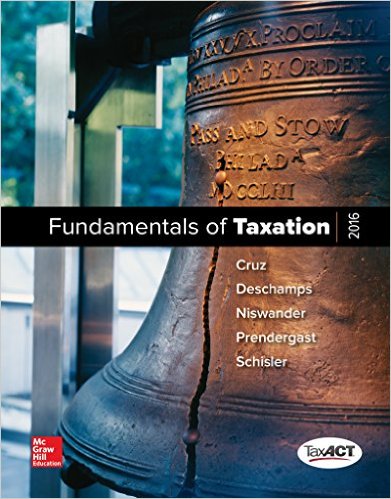 Solution Manual for Fundamentals of Taxation 9th Edition 2016 by Ana Cruz