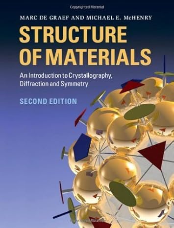 Solution Manual for Graef 2e Structure of Materials An Introduction to Crystallography