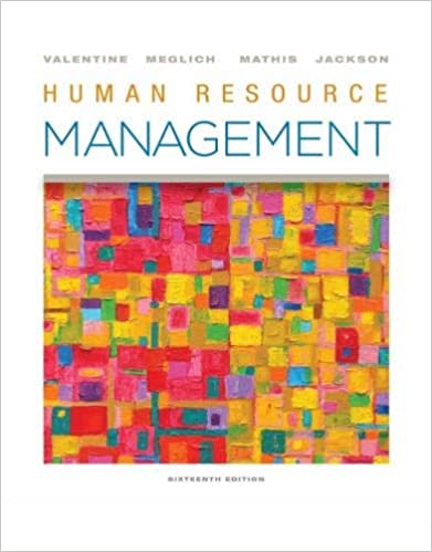 Solution Manual for Human Resource Management 16th Edition by Sean R. Valentine
