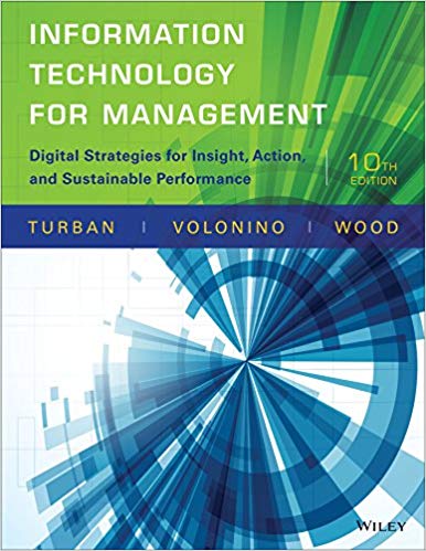 Solution Manual for Information Technology for Management 10th Edition by Efraim Turban