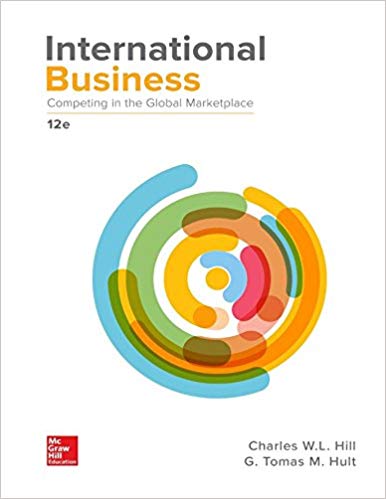 Solution Manual for International Business Competing in the Global Marketplace 12th Edition by Charles W. L. Hill