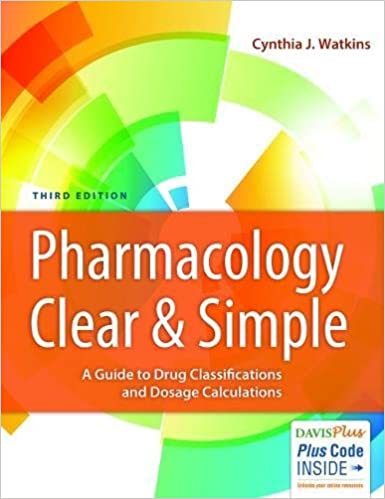 Solution Manual for Pharmacology Clear and Simple A Guide to Drug Classifications and Dosage Calculations 3rd Edition by Cynthia J. Watkins