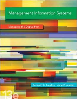 Solution Manual for Management Information Systems 13th Edition by Kenneth C. Laudon