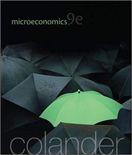Solution Manual for Microeconomics 9th Edition by David C Colander