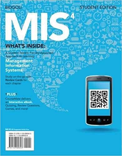 Solution Manual for MIS4 4th Edition by Hossein Bidgoli