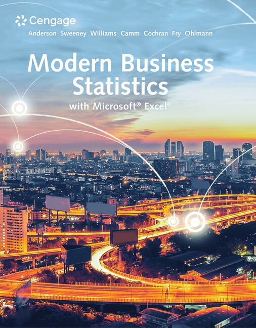Solution Manual for Modern Business Statistics with Microsoft Excel 7th Edition by David R. Anderson