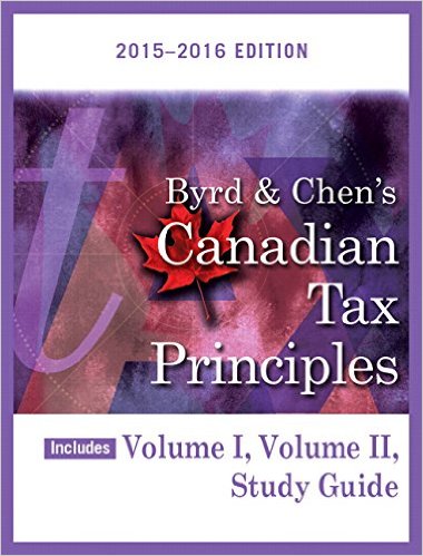 Solution Manual for Canadian Tax Principles 2015 2016 Edition Volume I and Volume II by byrd and Chens