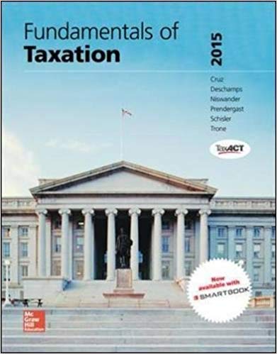 Solution Manual for MP Fundamentals of Taxation 2015 8th Edition by Ana Cruz
