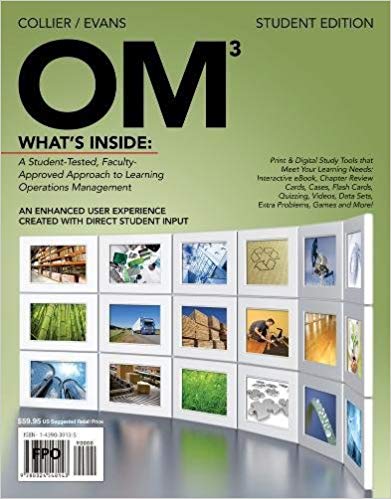 Solution Manual for OM 3rd Edition by David Alan Collier