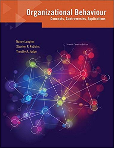 Solution Manual for Organizational Behaviour Concepts Controversies Applications 7th Canadian Edition by Nancy Langton