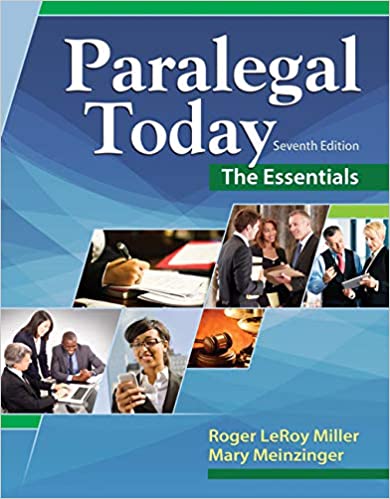Solution Manual for Paralegal Today The Essentials 7th Edition by Roger LeRoy Miller