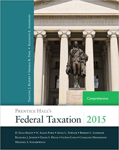 Solution Manual for Prentice Halls Federal Taxation 2015 Comprehensive 28th Edition by Timothy J. Rupert