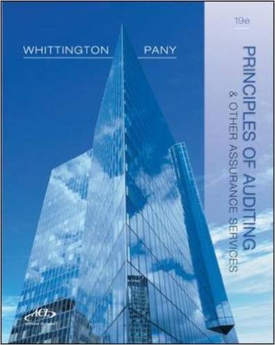 Solution Manual for Principles of Auditing and Other Assurance Services 19th Edition by Ray Whittington