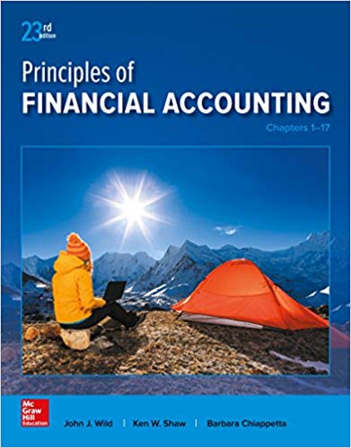 Solution Manual for Principles of Financial Accounting Chapters 1 17 23rd Edition by John J Wild