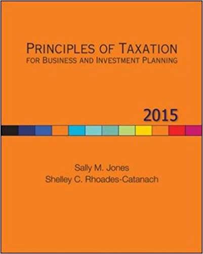 Solution Manual for Principles of Taxation for Business and Investment Planning 2015 18th Edition by Sally Jones